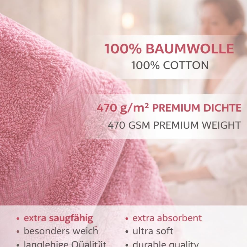 Betz 10-TLG. Handtuch-Set Premium 100% Baumwolle 2 Duschtücher 4 Handtücher 2 Gästetücher 2 Waschhan