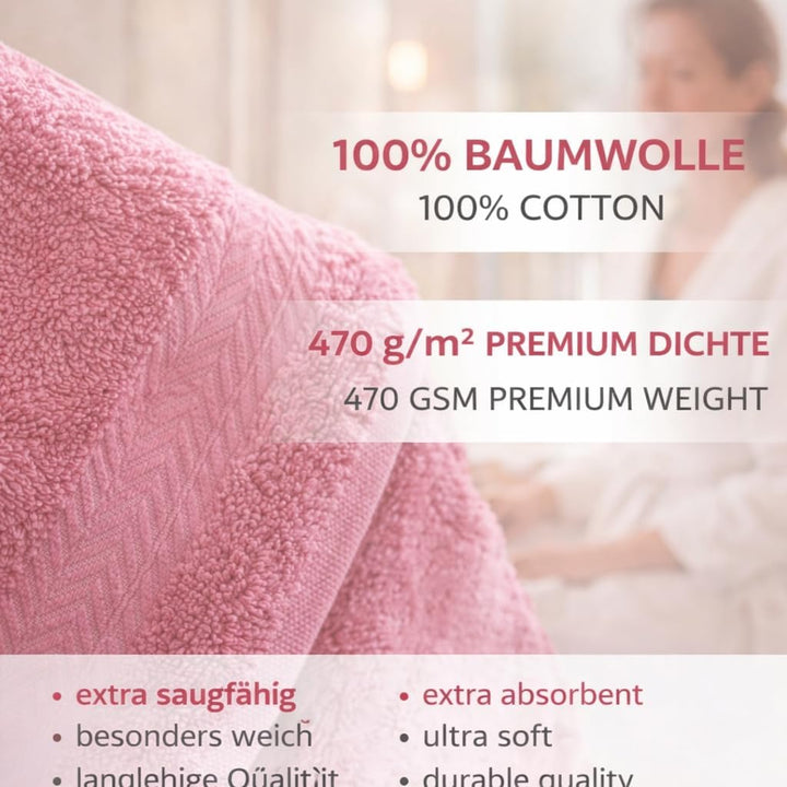 Betz 10-TLG. Handtuch-Set Premium 100% Baumwolle 2 Duschtücher 4 Handtücher 2 Gästetücher 2 Waschhan