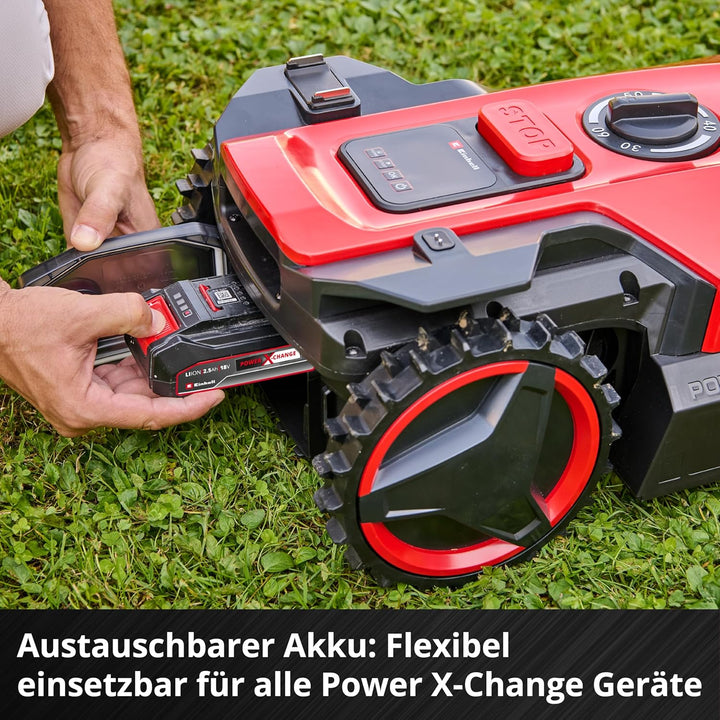 Einhell Mähroboter FREELEXO 500 Power X-Change (18 V, App-Steuerung, IPX5, Over-The-Air Updates via