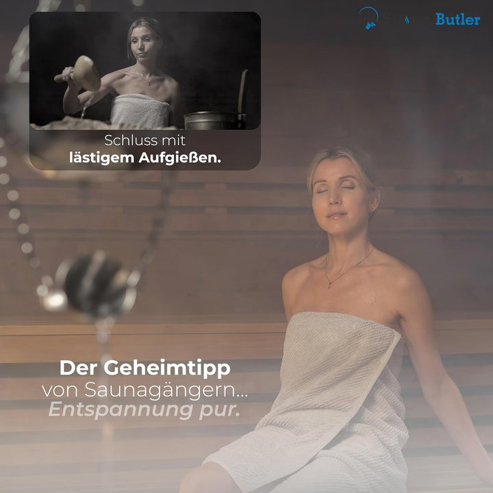 Original Steam Butler Home - Automatischer Aufguss für die Sauna/Heimsauna/Gartensauna - Material: E