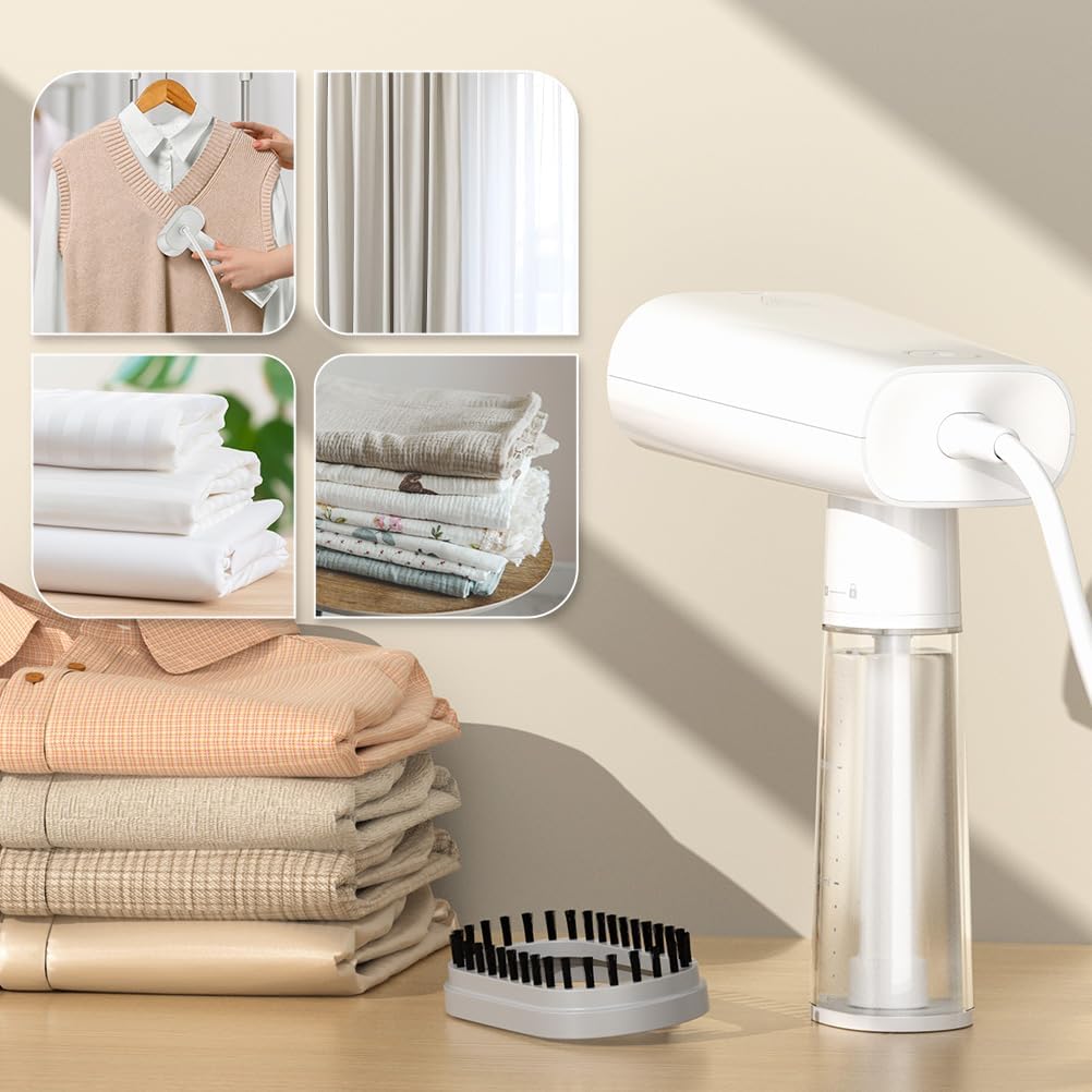 Vpcok Direct Steamer 1000W, Reisebügeleisen mit 150ml Wassertank Klein und Leicht， Portables Hand-Da