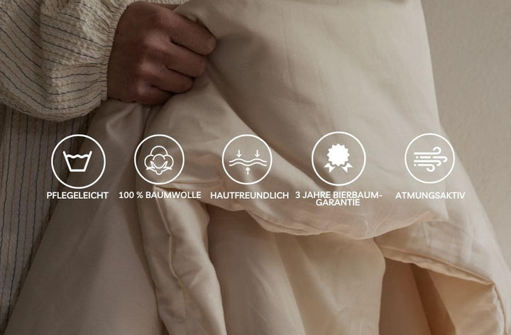 Bierbaum Bettwäsche 6277, Fein-Biber, Made in Germany, türkis 14, 135 x 200 cm Türkis 135 x 200 cm S