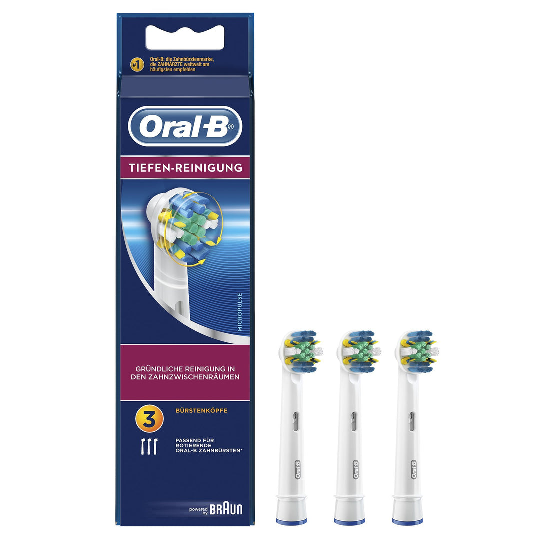 Oral-B Tiefenreinigung Aufsteckbürsten, 3 Stück Weiss 3 stück (1er Pack), Weiss 3 stück (1er Pack)