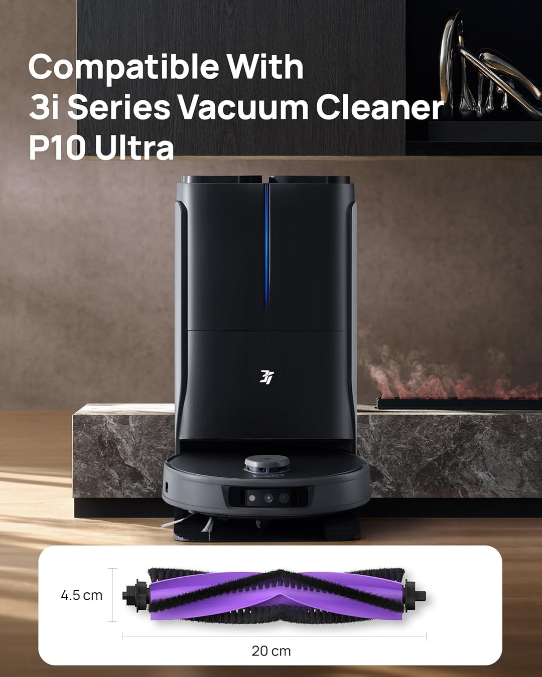 3i Walzenbürste Zubehör passend für P10 Ultra Saugroboter