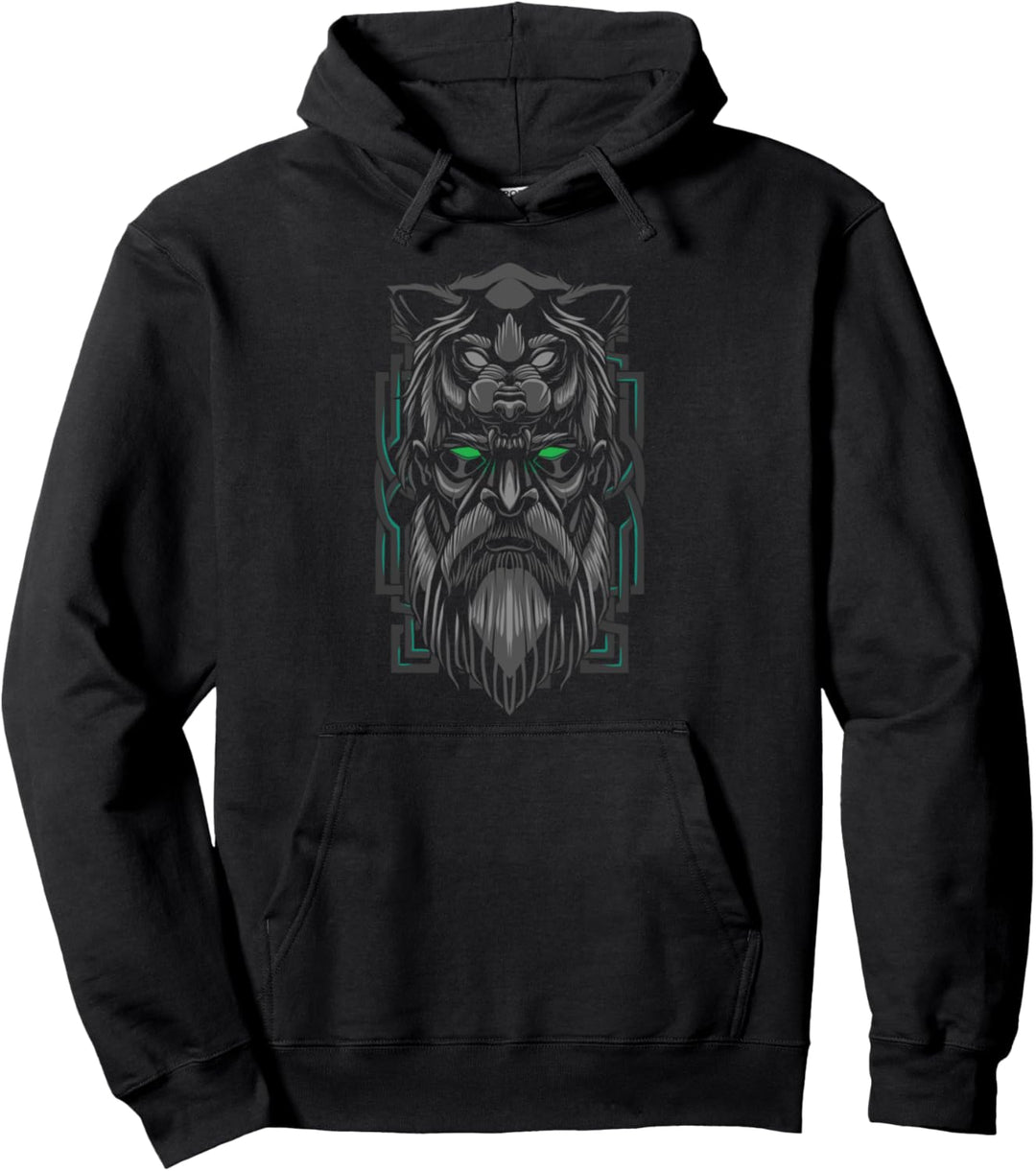 Wikingerzeit; Berserker-Bärkrieger; nordische Mythologie. Pullover Hoodie