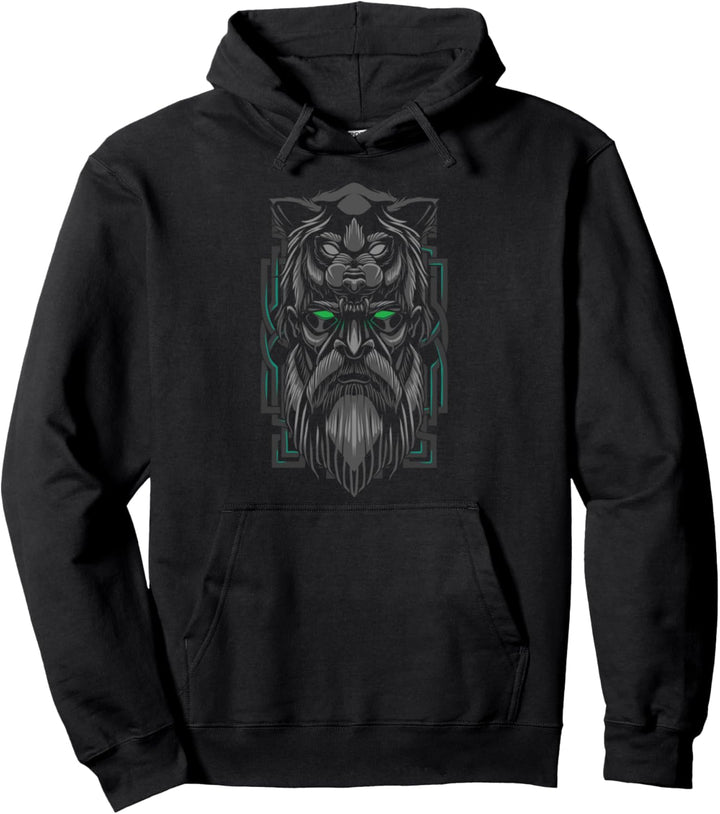 Wikingerzeit; Berserker-Bärkrieger; nordische Mythologie. Pullover Hoodie
