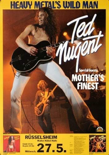 Ted Nugent - Scream Dream, Rüsselsheim 1980 » Konzertplakat/Premium Poster | Live Konzert Veranstalt