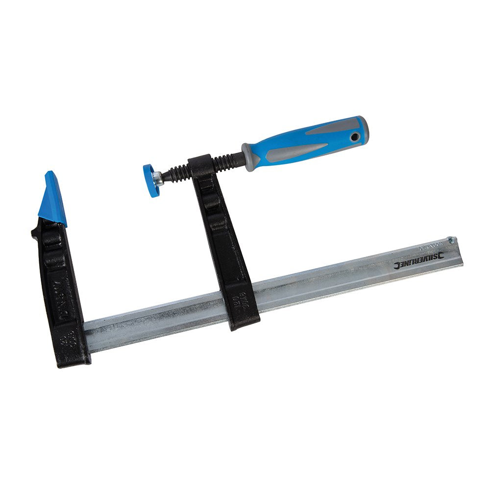 Silverline 427522 Robuste Schraubzwinge, extra lange Backen 300 x 120 mm, 300 x 120 mm