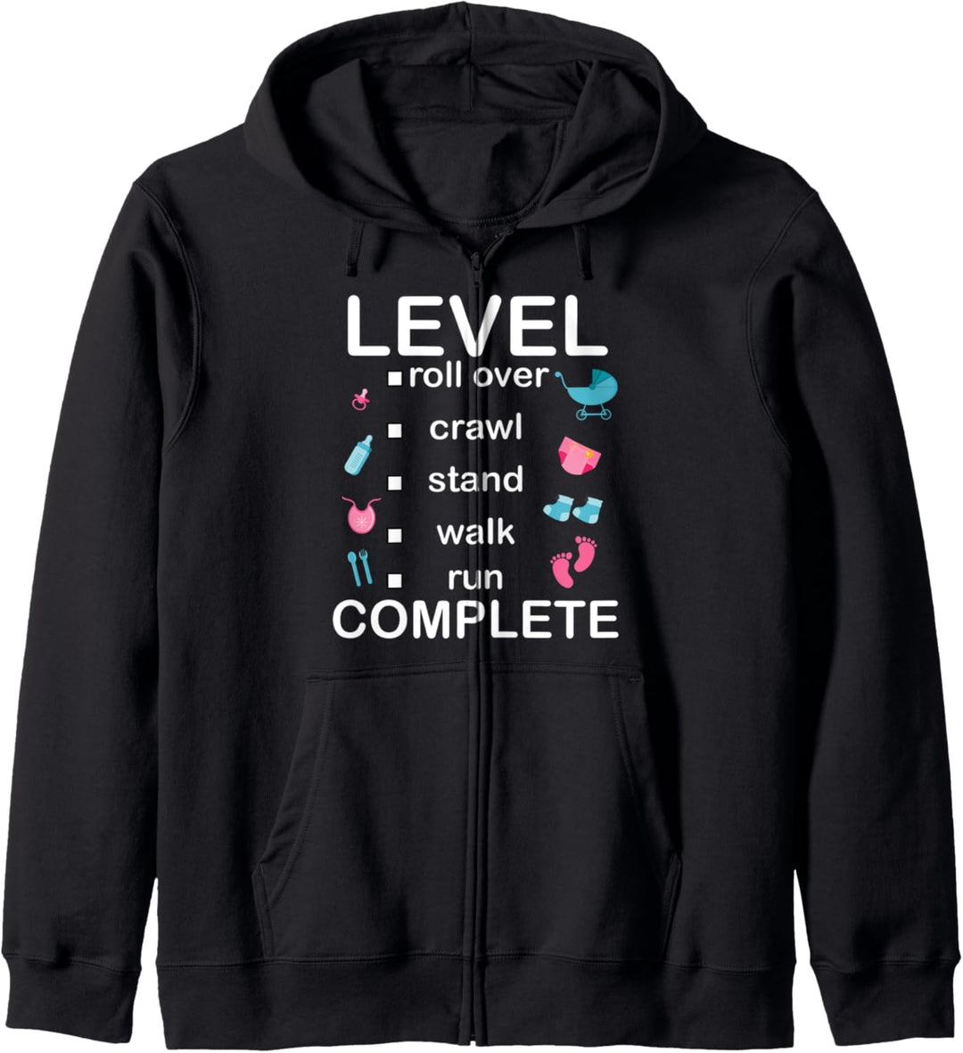 Level Beende Funny Mom Dad Baby Kapuzenjacke
