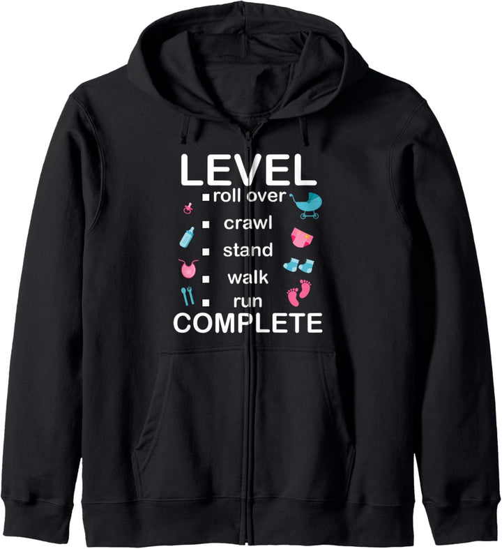 Level Beende Funny Mom Dad Baby Kapuzenjacke