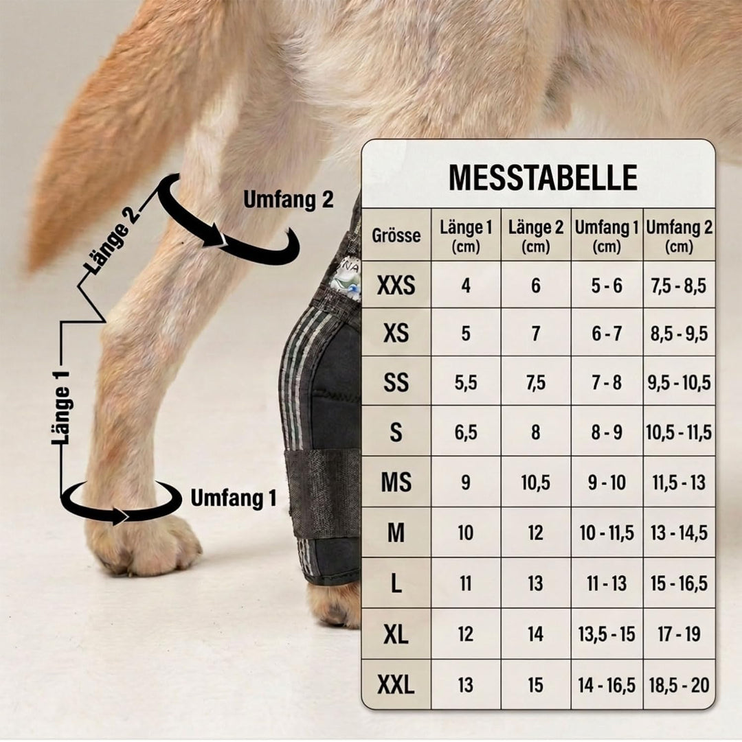 Nature Pet Tarsal- / Sprunggelenk Schutz Bandage 135° Winkel für Hunde (XS 2) 2 XS, 2 XS