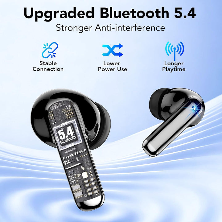 Bluetooth Kopfhörer, In Ear Kopfhörer Kabellos Bluetooth 5.4, Tiefer Bass | 4 ENC Noise Cancelling M
