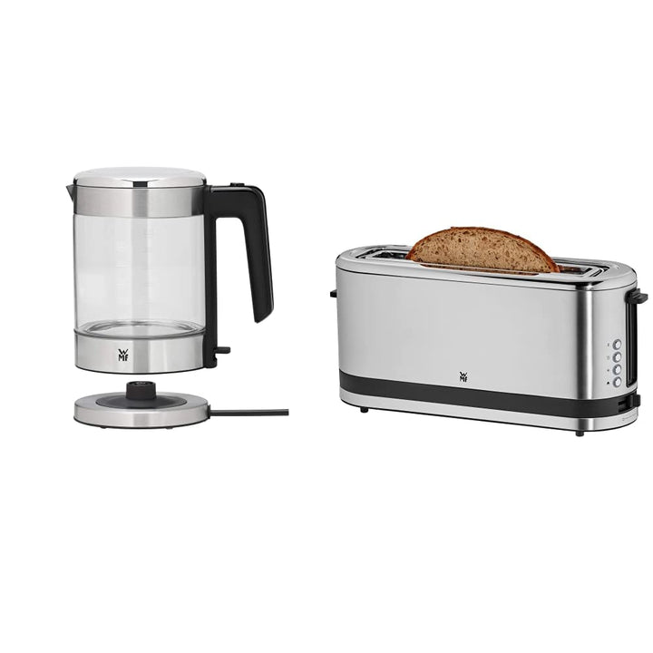 WMF Küchenminis Glas-Wasserkocher 1,0l, 1900 Watt, kabellos, Wasserstandanzeige & Küchenminis Toaste