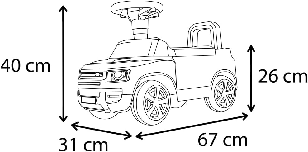 Bandits and Angels Rutschauto Land Rover Defender (Schwarz), Schwarz