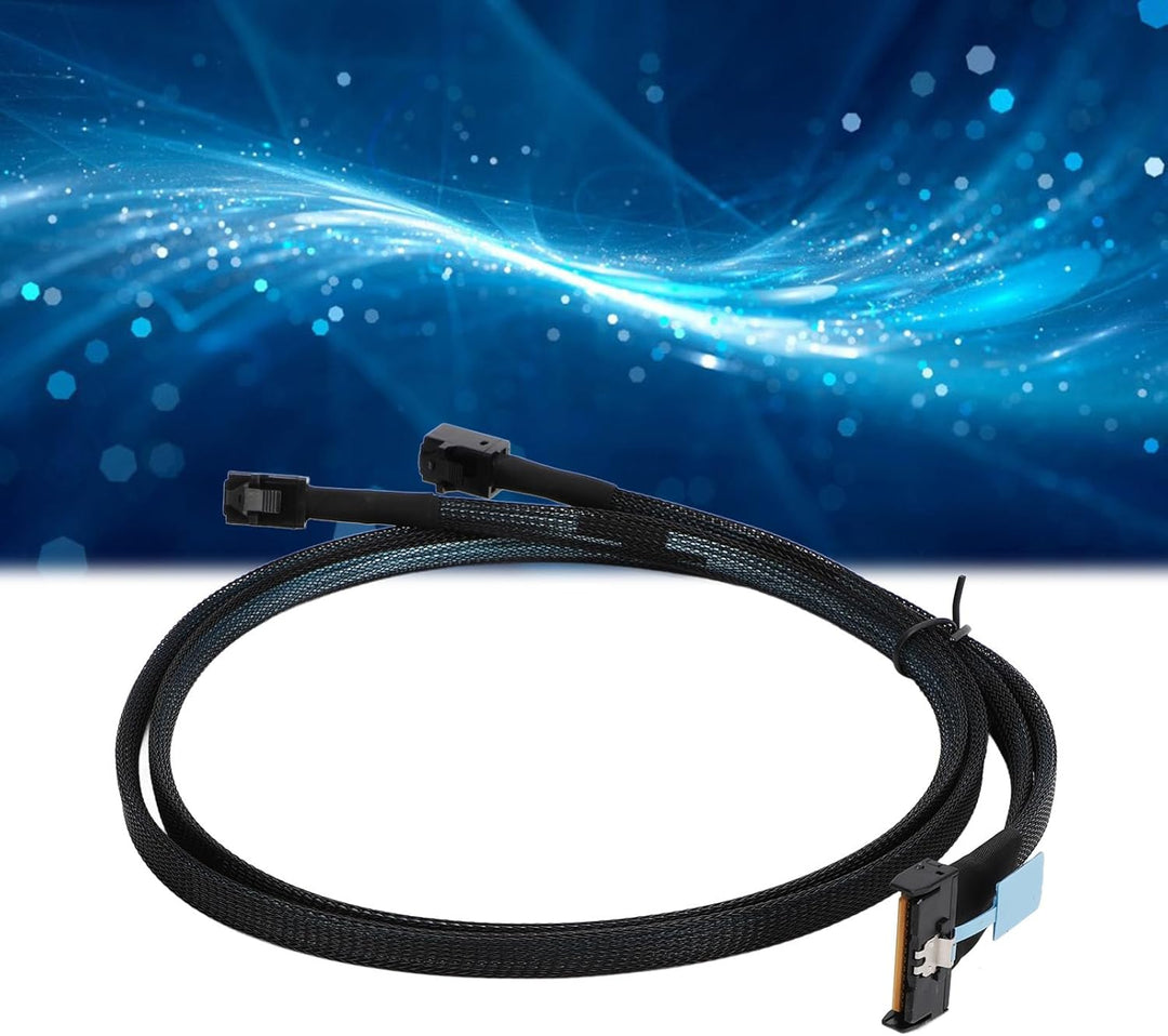 für MCIO 8i zu 2 SFF 8643 Kabel, PCIe 5.0 für Server Data Center 31,5 Zoll, für MCIO X8 zu SAS HD SF