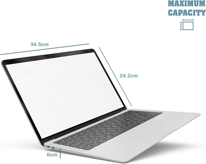 NGS GINGER BLACK14 - Aktentasche für Laptops bis zu 14 Zoll, mit Innenfächern und Aussentasche, in s