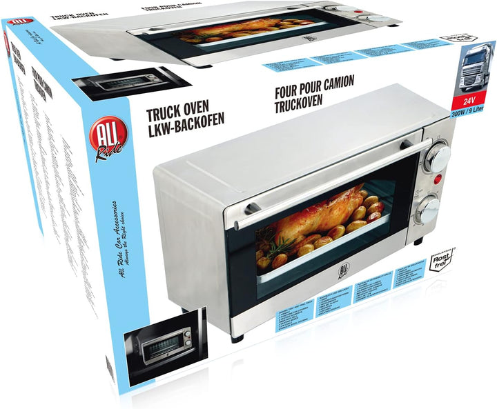 All Ride Mini Backofen - 24 Volt über Zigarettenanzünder - für unterwegs: LKW, Wohnmobil oder Boot -