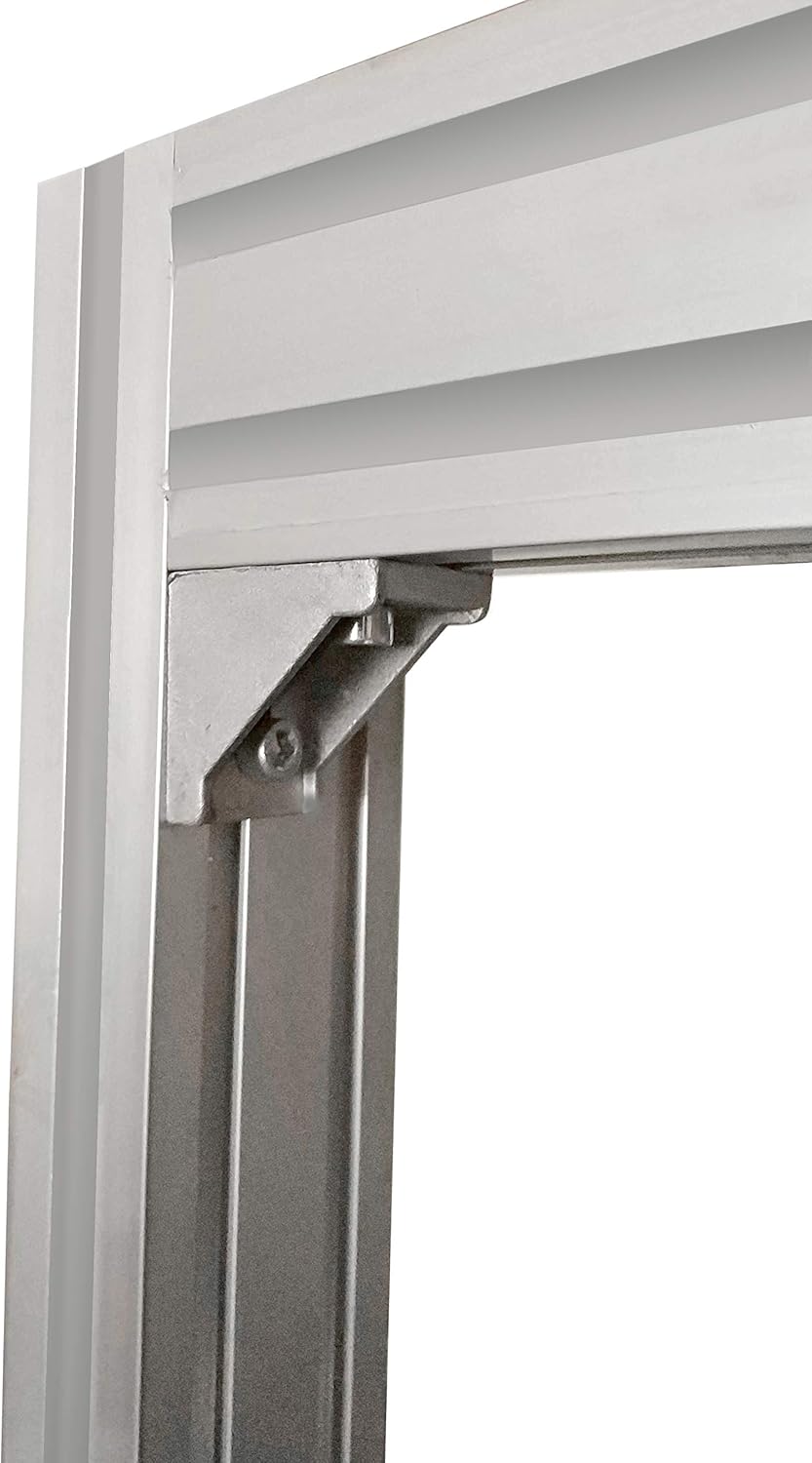 Justech 40x Eckwinkel Befestigungsmaterial für 4040 4080 Nut 8 Aluminium Extrusion Eckverbinder Alup