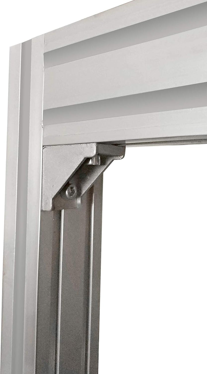 Justech 40x Eckwinkel Befestigungsmaterial für 4040 4080 Nut 8 Aluminium Extrusion Eckverbinder Alup