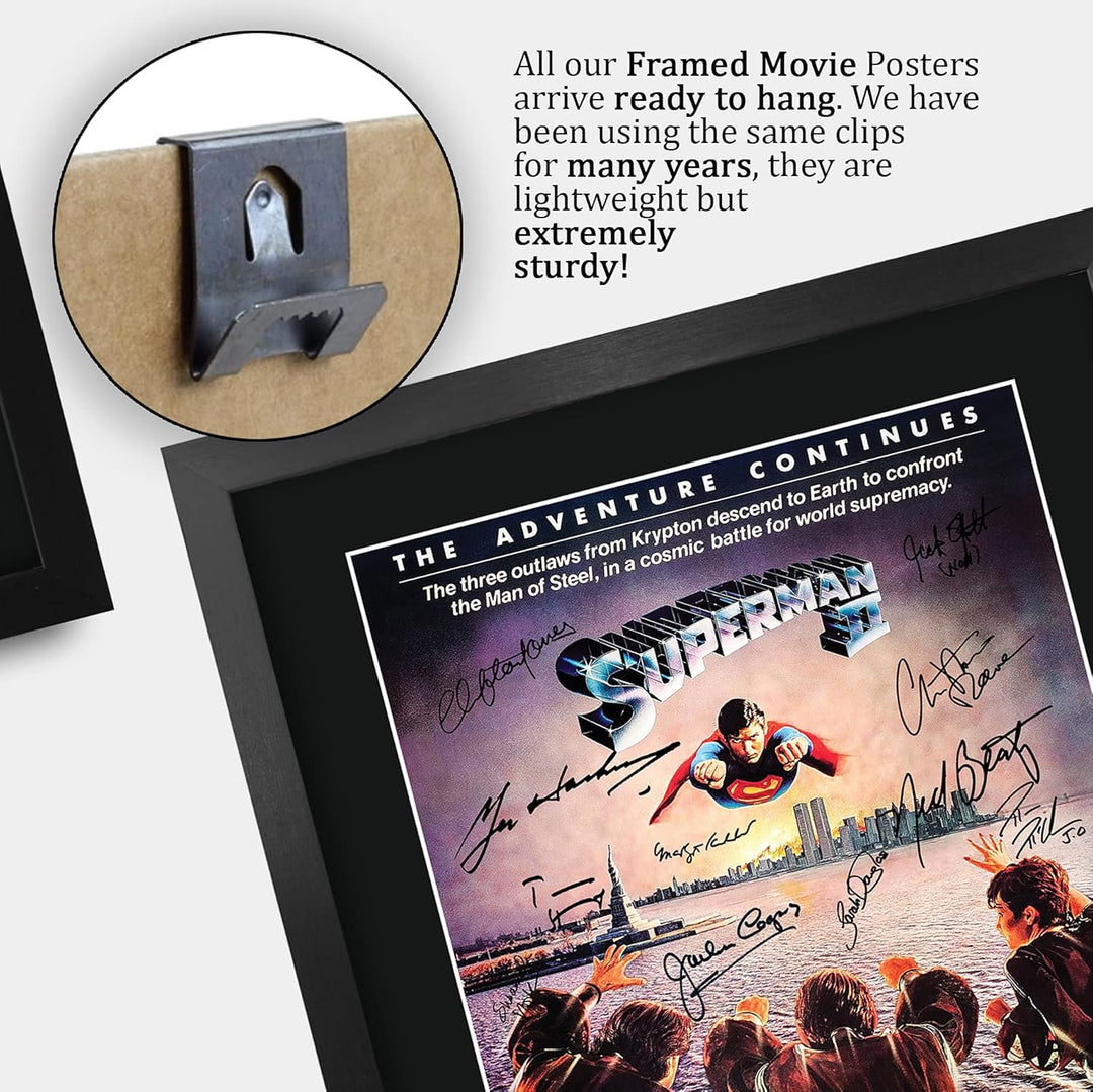 HWC Trading FR A3 Superman 2 Christopher Reeve Geschenke gedrucktes Poster signiert Autogramm Bild f