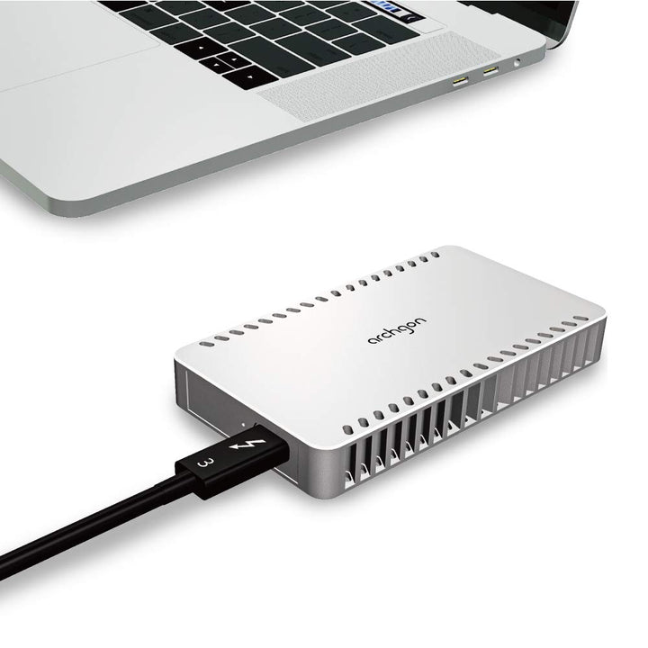 Archgon X70 480GB Silber Thunderbolt 3 Portable External PCIE SSD (up to R/W 1600/1100 MB/s) nur für