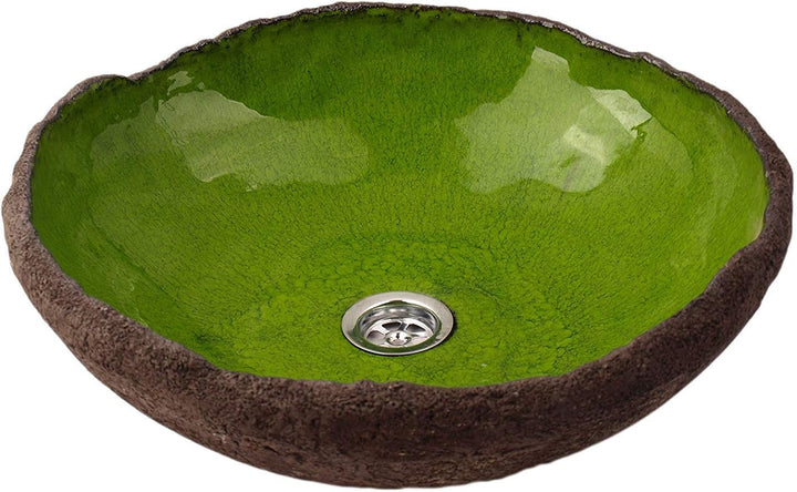 Starlin - grün unregelmässig geformte Waschbecken