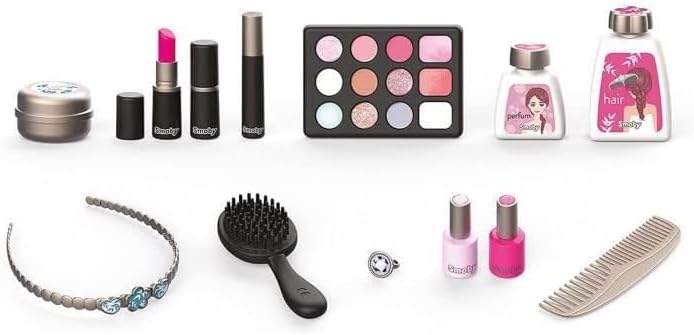 Smoby - My Beauty Kosmetikkoffer - Schminktasche inklusive Spielkosmetik (unecht), Spiegel, ausklapp