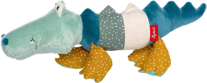 Sigikid 43234 Patchwork Stofftier, Mehrfarbig/Krokodil