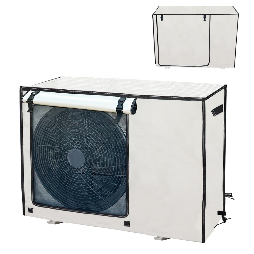 Sunsiou Klimaanlagenabdeckung Aussen 80x30x55cm, Abdeckung für Klimaanlage mit Schnalle, Wasserdicht