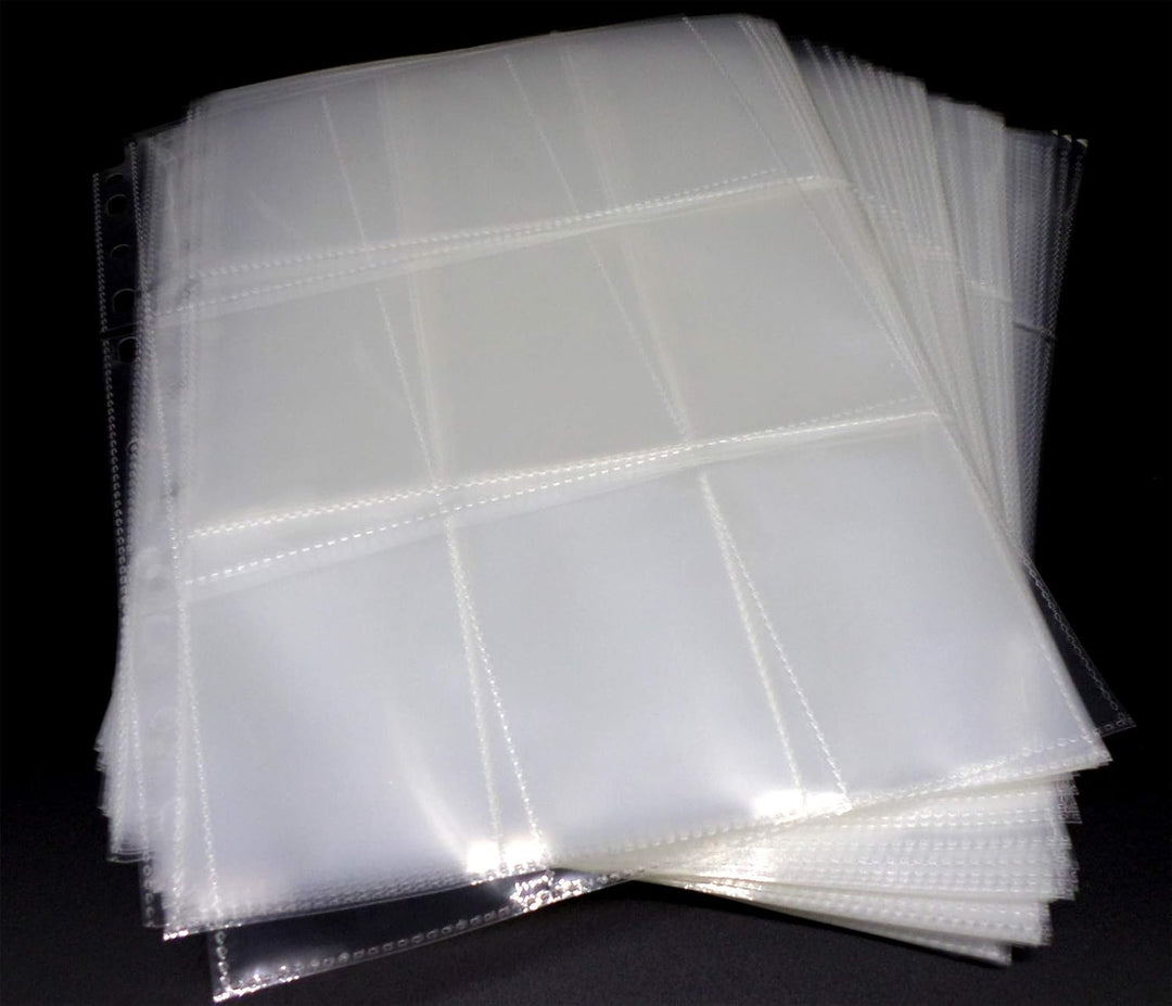 docsmagic.de 200 Premium 9-Pocket Pages - 11 3-Ring Album Ordnerseiten- MTG - PKM - YGO 9-Pocket Pre