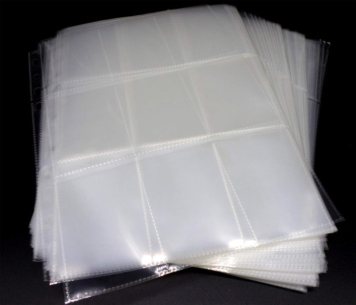 docsmagic.de 200 Premium 9-Pocket Pages - 11 3-Ring Album Ordnerseiten- MTG - PKM - YGO 9-Pocket Pre