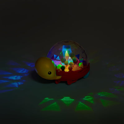 B. toys Baby Spielzeug Schildkröte Lauflernhilfe und Krabbelhilfe, Nachziehspielzeug mit Lichtern –