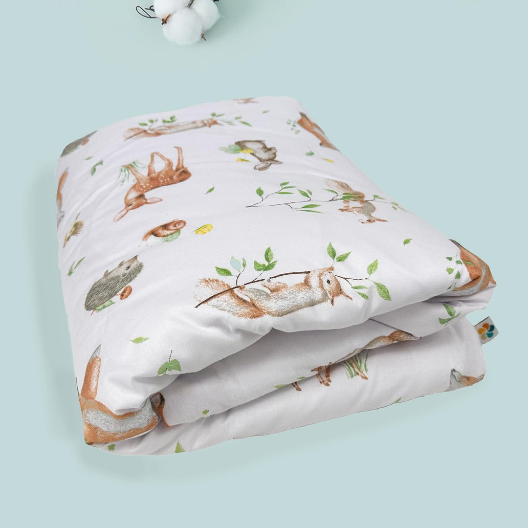 Kinderbettwäsche 90x120 + 40x60 | 100% Baumwolle Weiche &amp; Farbenfrohe Bettwäsche für Babys | Mädchen
