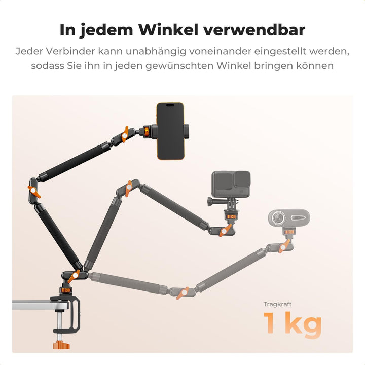 K&amp;F CONCEPT 22 Zoll Magic Arm mit Super Klemme für Tisch