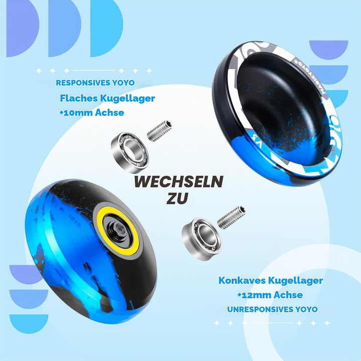 MAGICYOYO Professionelles JoJo V3 Responsive Yoyo für Kinder, Dual Purpose Yo Yo mit Unresponsive Jo