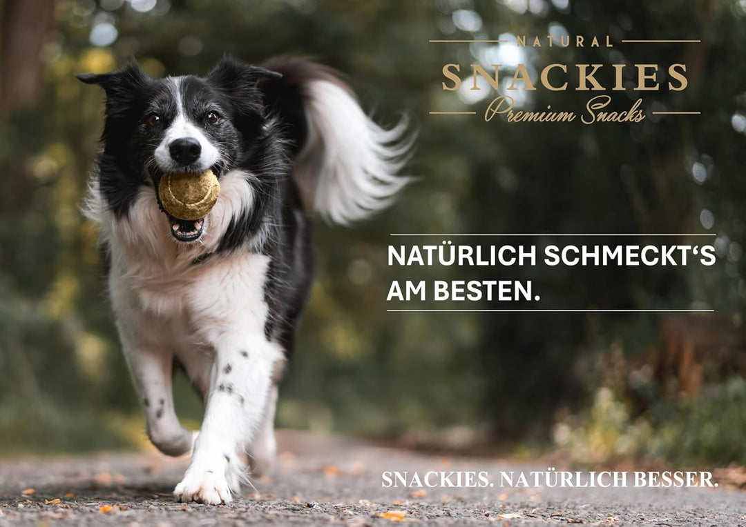SNACKIES 16er-Pack (à 130g) Premium Snacks für Hunde, Feine Kabeljauhautwürfel ohne Zusatz von Getre
