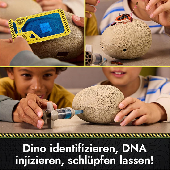 Primal Hatch Hybrid Dinos, Dino Actionfigur, ca. 10cm gross, im Ei mit Schleim, Dinosaurier schlüpft