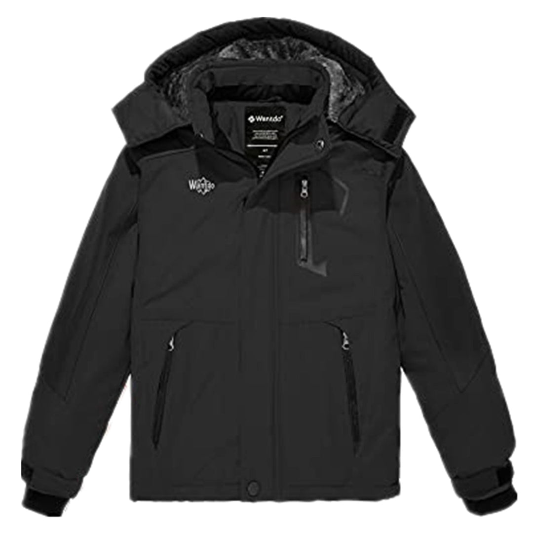 Wantdo Jungen Berg Ski Jacke Warmer Winter Fleece Mäntel Wasserdichter Atmungsaktive Jacke Outdoor K