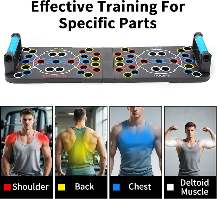Hochschiebbares Brett, tragbare Multifunktions-abnehmbare 14-in-1-Liegestützstange, Krafttraining Li