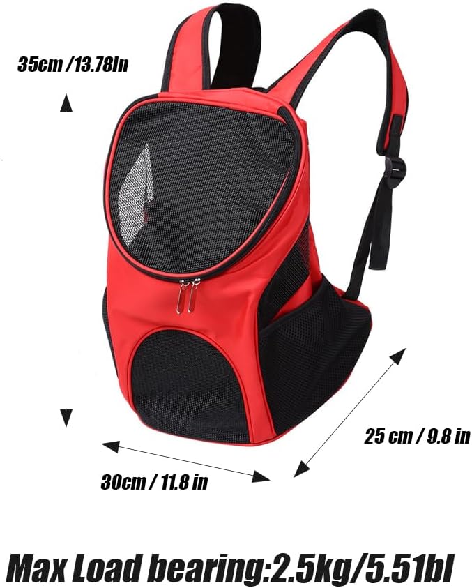 Pet Hunderucksack, Outdoor Haustierrucksack Netzfenster Haustier Rucksack Tragbare Hunde Katzentasch