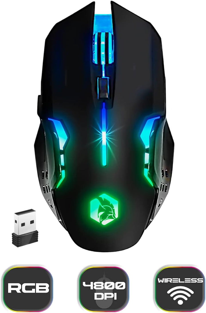 Armor RF800 Wireless Wiederaufladbare Gaming Tastatur und Maus Set QWERTZ (DE-Layout) -Tastatur 2,4G