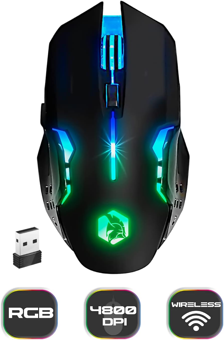 Empire Gaming - Armor RF800 Kit Wireless di Tastiera e Mouse da Gioco QWERTY(IT Layout) - Tastiera 2