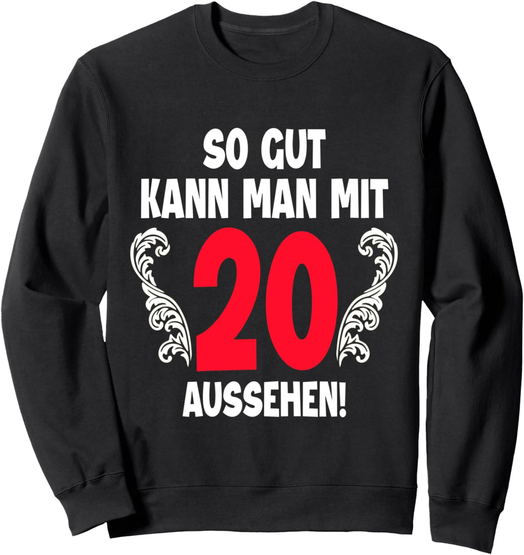20 Jahre Mann Frau Geboren 2002 Feier Party 20. Geburtstag Sweatshirt