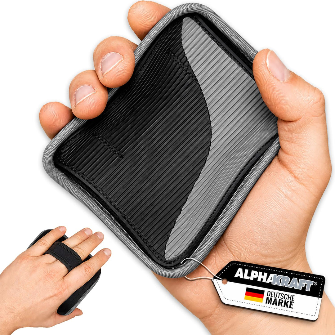 ALPHAKRAFT® Griffpolster Kraftsport [1 Paar] | Griffpads Krafttraining & Grip Pads Gym | rutschfeste