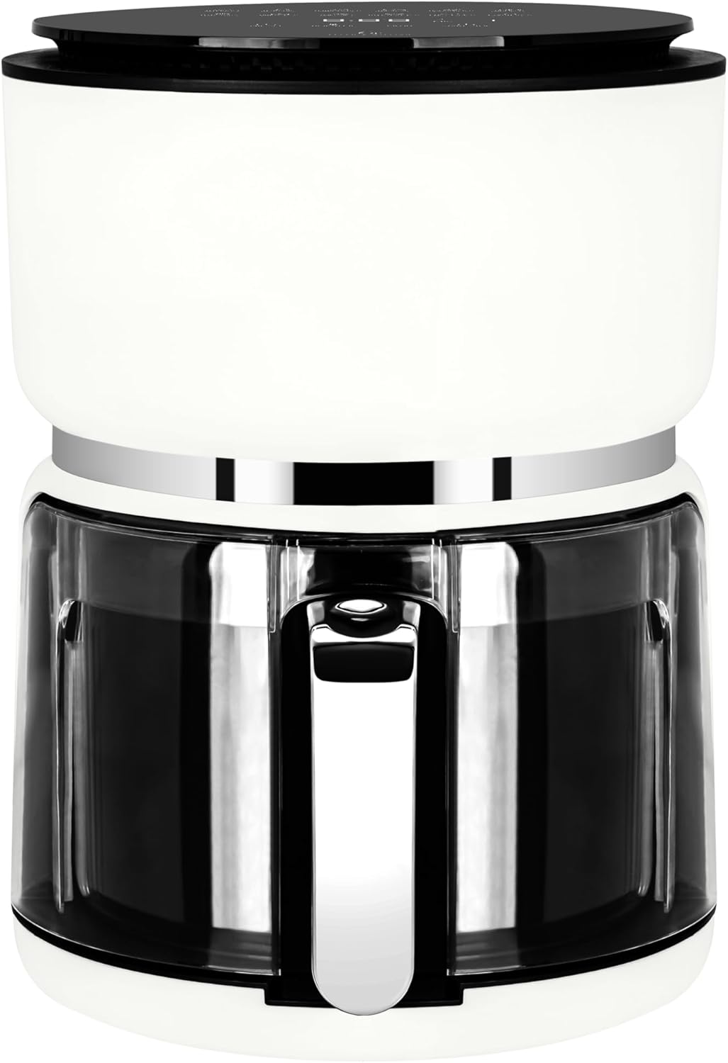 Kelen and Willian Heissluftfritteuse Airfryer aus Borosilikat-Glas 3L - BPA, PFAS & PTFE frei (Weiss