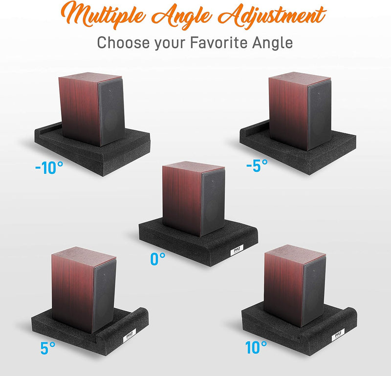 Pyle Schalldämpfung Riser Foam-Audio Schallschutzplattform Rückstossstabilisator mit Gummiauflage fü
