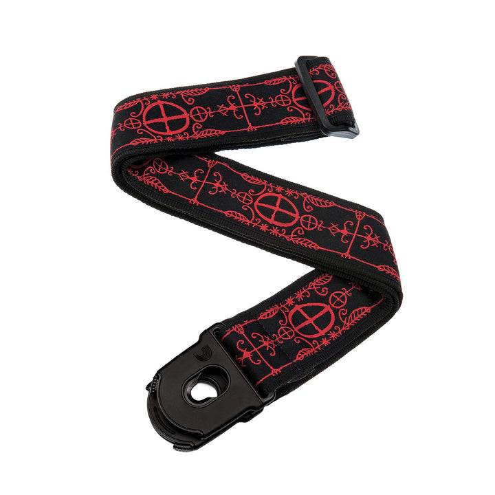 D'Addario Accessories Gitarrengurt mit Verschluss - E-Gitarrengurt, Akustikgitarrengurt, Bass-Gitarr