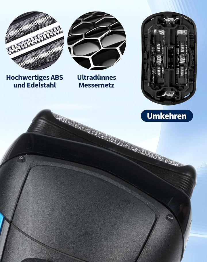 32B Ersatzscherkopf Kompatibel mit Series 3 Herrenrasierer, passend für 3020S, 3040S, 3080S, 3090S,