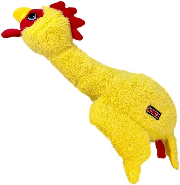KONG Scruffs Hundespielzeug aus Plüsch, Huhn, sortiert, Huhn