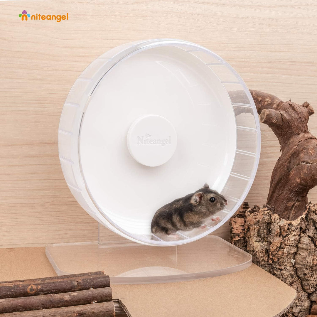 Niteangel Super-leise Hamsterräder - Leise Spinner-Hamsterräder mit verstellbarem Ständer für Zwergh
